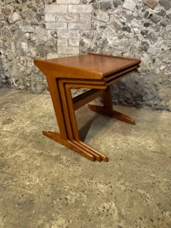 Dänische Vintage Teak Satztische von Mogens Kold, 1960, 3er Set