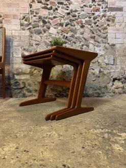 Dänische Vintage Teak Satztische von Mogens Kold, 1960, 3er Set