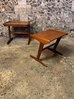 Dänische Vintage Teak Satztische von Mogens Kold, 1960, 3er Set