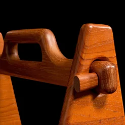 Dänische Vintage Teak Spiritus Tantalus und Glasflaschen, 3er Set
