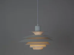 Dänische Vintage Verona Hängelampe von Kurt Wiborg für Jeka, 1980er