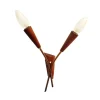 Dänische Vintage Wandlampe aus Teak & Messing, 1960er