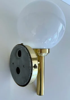 Dänische Vintage Wandleuchten aus Glas von Abo Randers, 1960er, 2er Set
