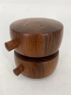 Doppelfass Salz- und Pfeffermühle von Jens Quistgaard für Dansk, 1950er, 2er Set