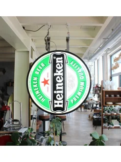 Doppelseitiges Heineken Leuchtschild, 1980er