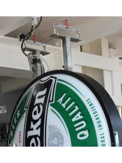 Doppelseitiges Heineken Leuchtschild, 1980er