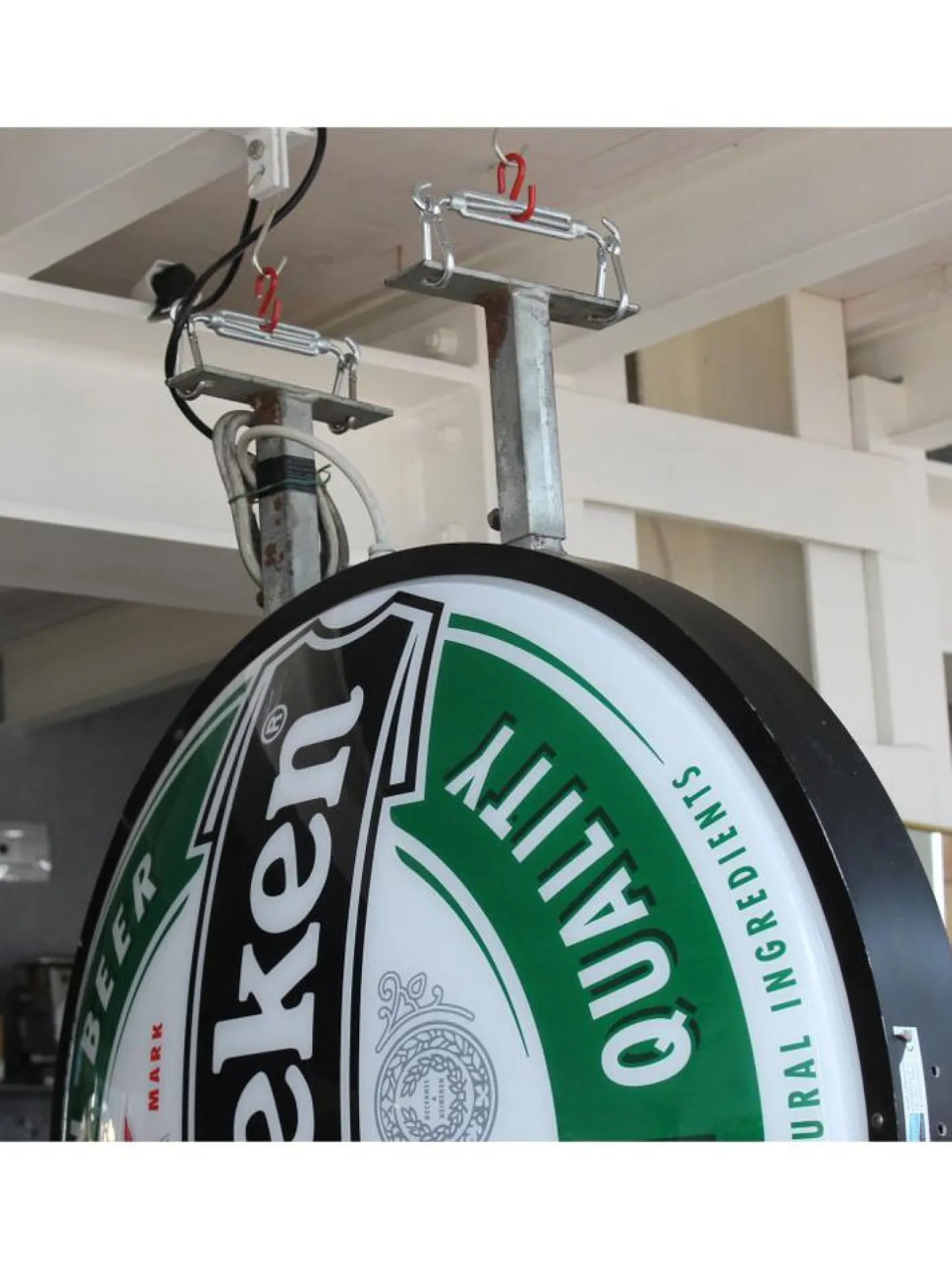 Doppelseitiges Heineken Leuchtschild, 1980er