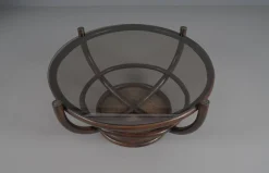 Drehbare und neigbare Rattansessel, Hocker & Couchtisch, Italien, 1960er, 6 . Set