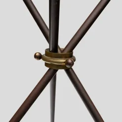 Dreibeiniger Directoire Tisch mit grüner Marmorplatte von Maison Jansen, 1950er