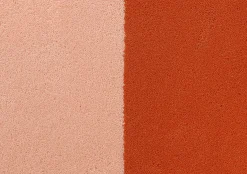 Dreieckiger Teppich in Ziegelstein/Rosé-Optik von Marqqa