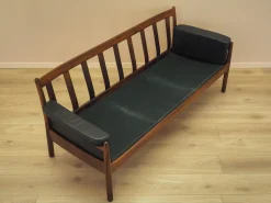 Drei-Sitzer Sofa aus Palisander und Leder von Gunnar Myrstrand für Källemo, 1960er