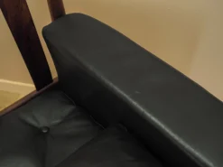 Drei-Sitzer Sofa aus Palisander und Leder von Gunnar Myrstrand für Källemo, 1960er
