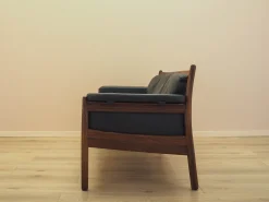 Drei-Sitzer Sofa aus Palisander und Leder von Gunnar Myrstrand für Källemo, 1960er