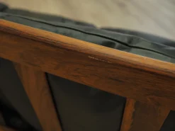 Drei-Sitzer Sofa aus Palisander und Leder von Gunnar Myrstrand für Källemo, 1960er