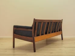 Drei-Sitzer Sofa aus Palisander und Leder von Gunnar Myrstrand für Källemo, 1960er
