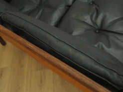 Drei-Sitzer Sofa aus Palisander und Leder von Gunnar Myrstrand für Källemo, 1960er
