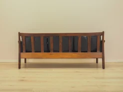 Drei-Sitzer Sofa aus Palisander und Leder von Gunnar Myrstrand für Källemo, 1960er