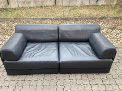 DS 76 Ledersofa von de Sede, 2er Set