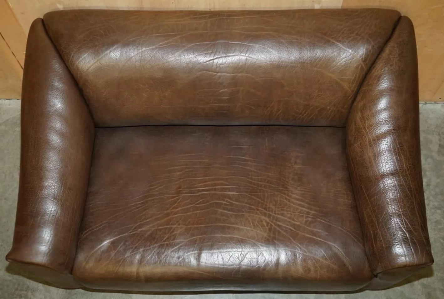 DS47 Sofa aus Büffelleder von De Sede, 1960er
