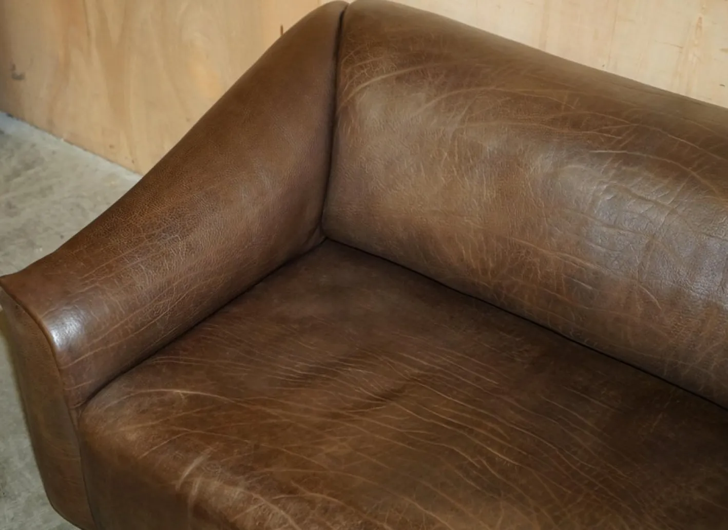 DS47 Sofa aus Büffelleder von De Sede, 1960er