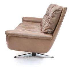 DS 31 Sofa & Drehsessel aus Leder von de Sede, 1960er, 3er Set