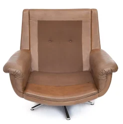 DS 31 Sofa & Drehsessel aus Leder von de Sede, 1960er, 3er Set