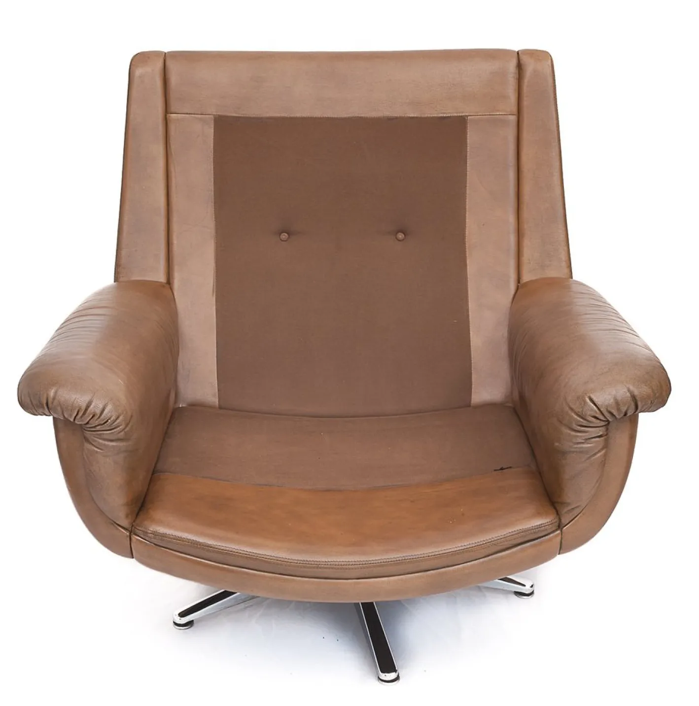 DS 31 Sofa & Drehsessel aus Leder von de Sede, 1960er, 3er Set