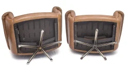 DS 31 Sofa & Drehsessel aus Leder von de Sede, 1960er, 3er Set