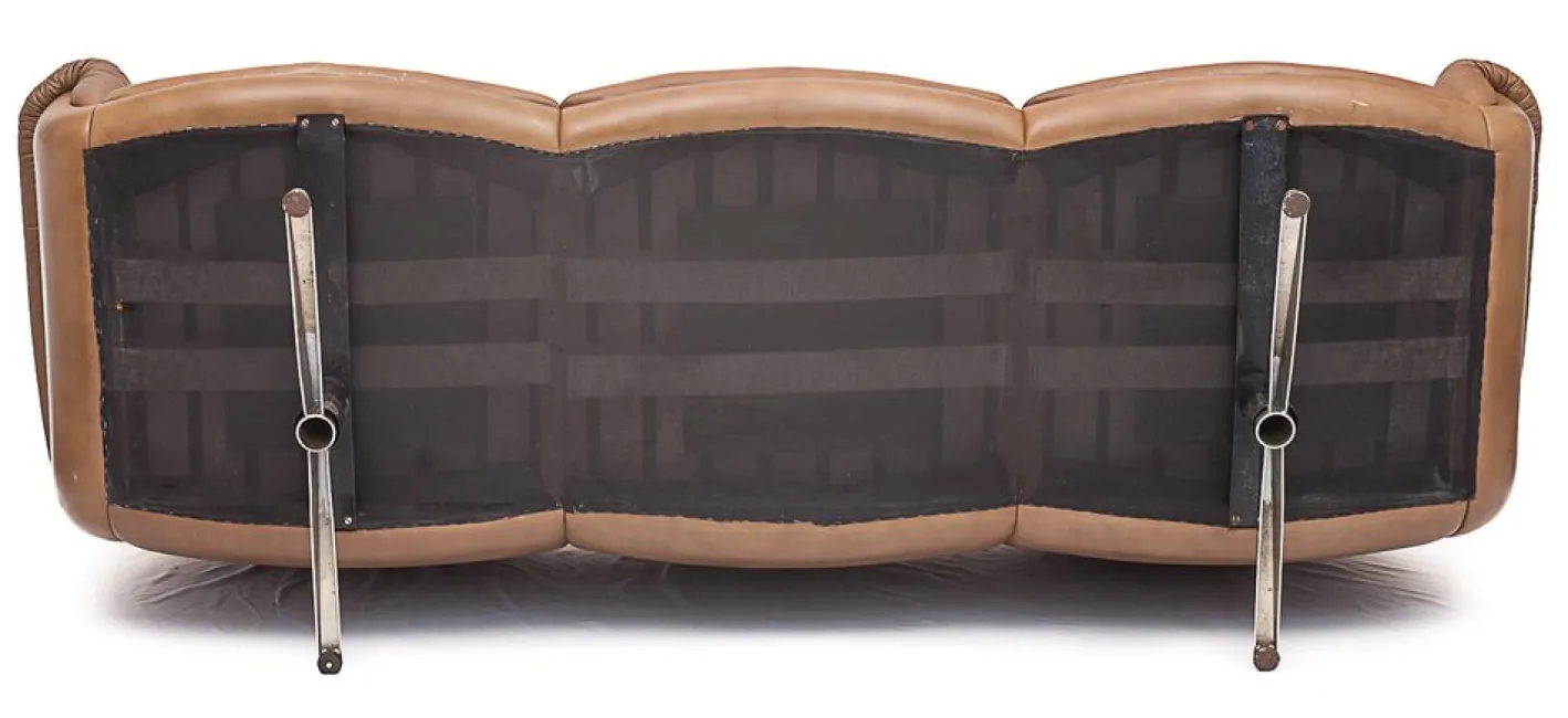 DS 31 Sofa & Drehsessel aus Leder von de Sede, 1960er, 3er Set