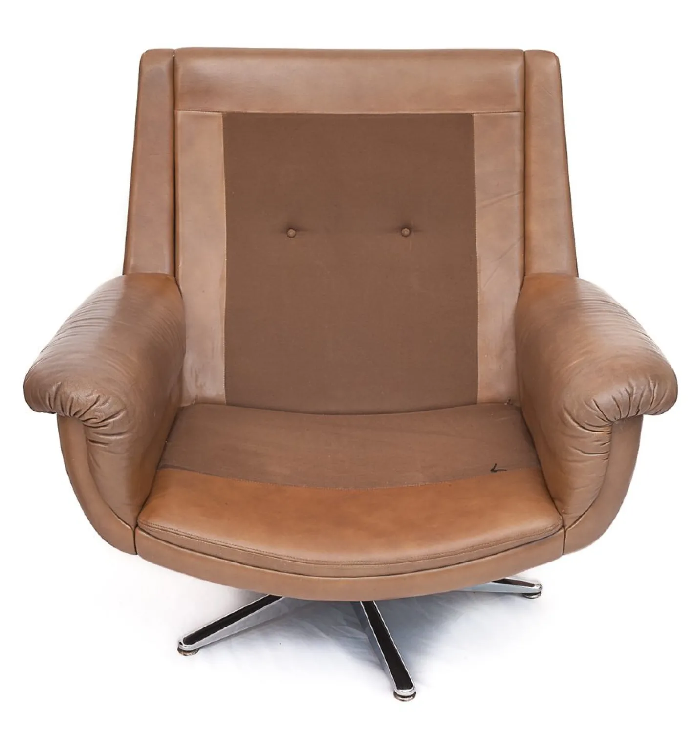DS 31 Sofa & Drehsessel aus Leder von de Sede, 1960er, 3er Set