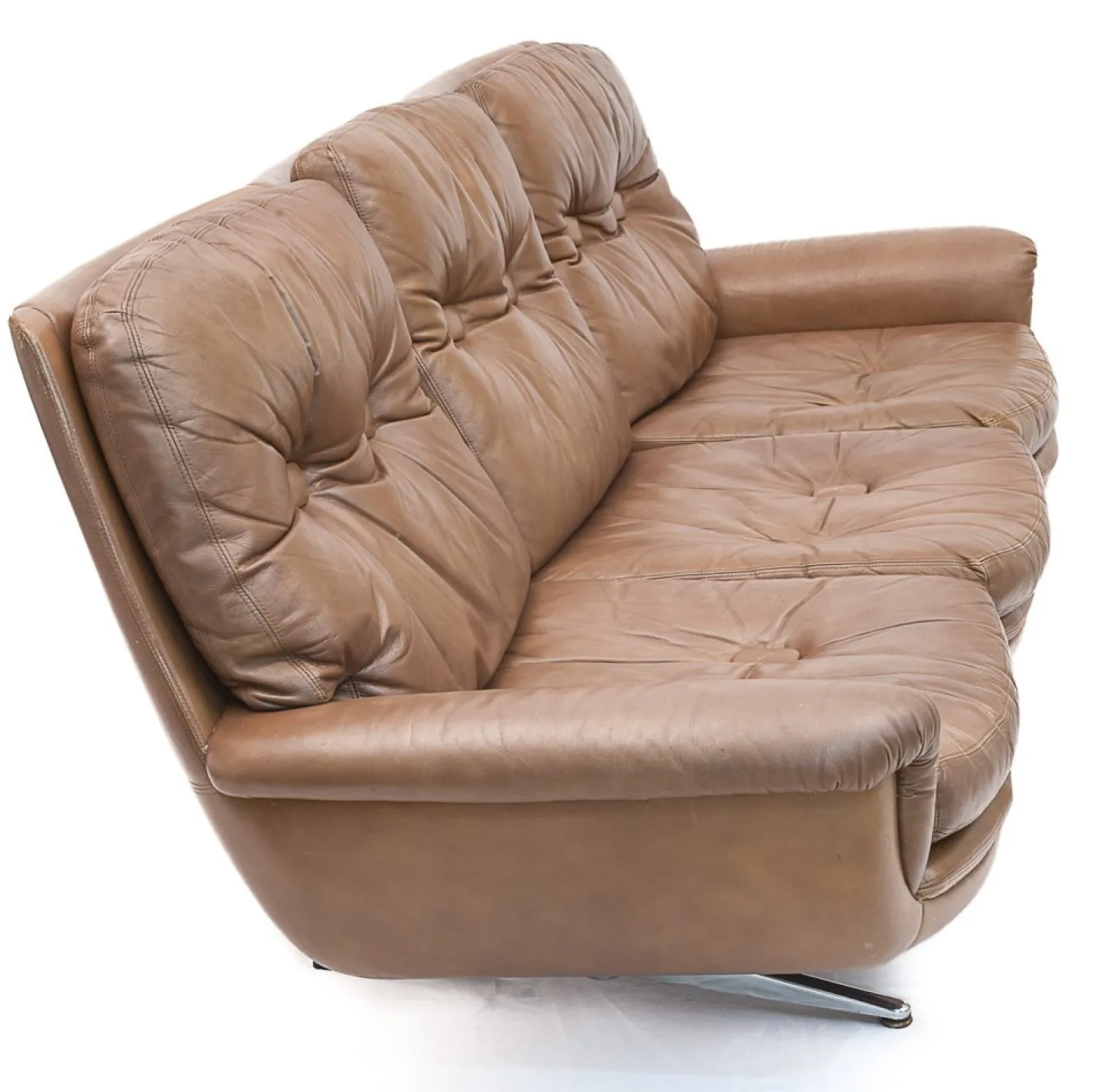 DS 31 Sofa & Drehsessel aus Leder von de Sede, 1960er, 3er Set