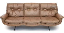 DS 31 Sofa & Drehsessel aus Leder von de Sede, 1960er, 3er Set