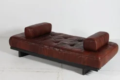 DS 80 Tagesbett aus Patchwork Anilinleder mit Holzrahmen von de Sede, 1969