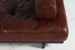 DS 80 Tagesbett aus Patchwork Anilinleder mit Holzrahmen von de Sede, 1969