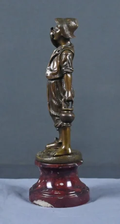 Dubois, der kleine Wasserträger aus Bronze, spätes 19. Jh