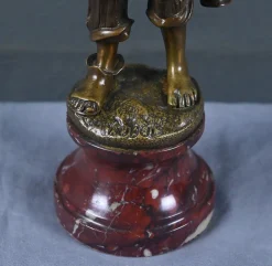 Dubois, der kleine Wasserträger aus Bronze, spätes 19. Jh