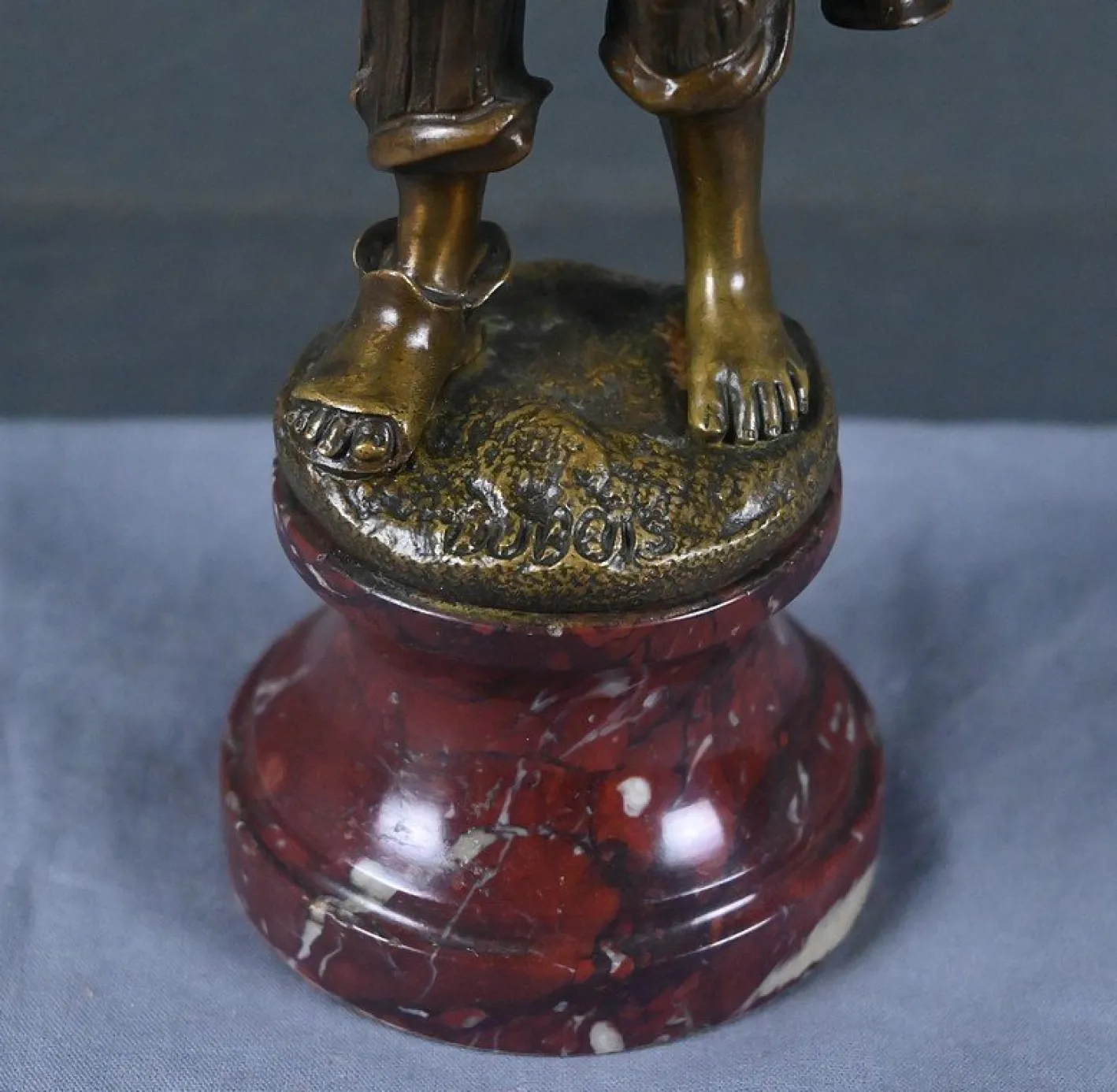 Dubois, der kleine Wasserträger aus Bronze, spätes 19. Jh