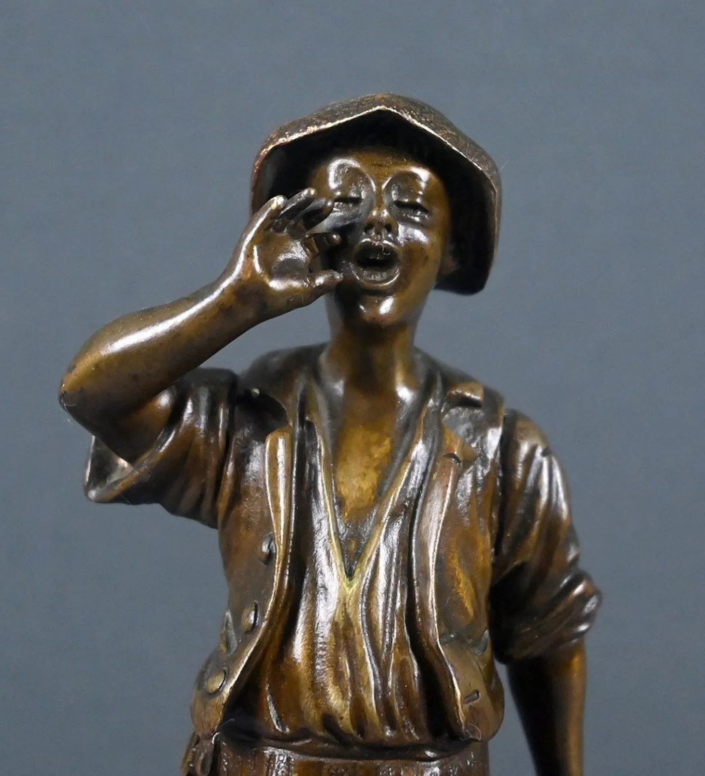 Dubois, der kleine Wasserträger aus Bronze, spätes 19. Jh