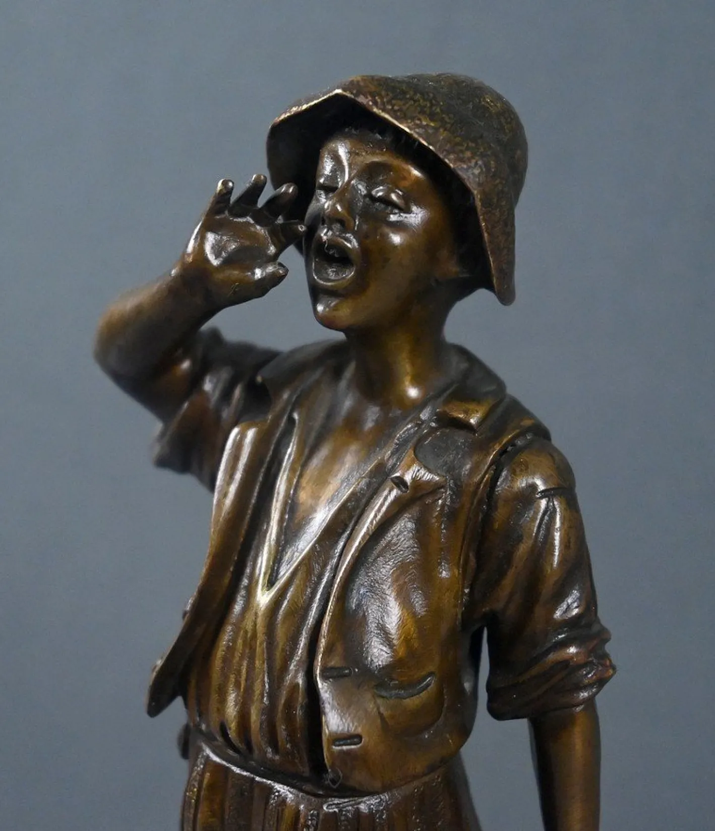 Dubois, der kleine Wasserträger aus Bronze, spätes 19. Jh