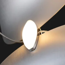 Dune 12 Curve Kronleuchter aus Aluminium mit silber eloxiertem Finish von Moss Objects