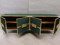 Dunkelgrünes italienisches Sideboard von Justfurnituress Designer