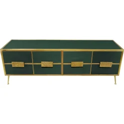 Dunkelgrünes italienisches Sideboard von Justfurnituress Designer