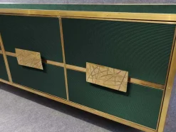 Dunkelgrünes italienisches Sideboard von Justfurnituress Designer