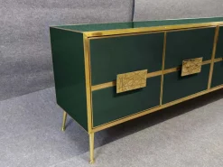 Dunkelgrünes italienisches Sideboard von Justfurnituress Designer