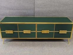 Dunkelgrünes italienisches Sideboard von Justfurnituress Designer