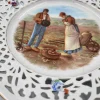 Durchbrochene Vorkriegs Porzellan Schale, Bavaria, 1890er, 2er Set