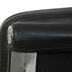 EA219 Softpad Bürostuhl aus schwarzem Leder von Charles Eames, 2000er