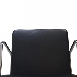 EA209 Stuhl aus Schwarzem Leder von Charles Eames, 2000er