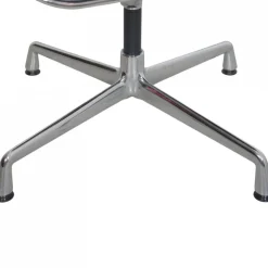 EA209 Stuhl aus Schwarzem Leder von Charles Eames, 2000er