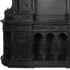Ebonisiertes Geschnitztes Palladianisches Nussholz Highboard, 1750s